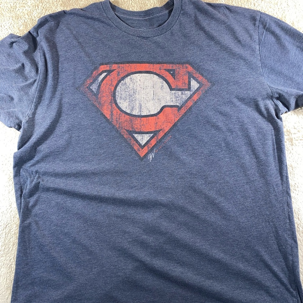 Cleveland Indians Superman Men’s Blue Original GV Art &Design #37